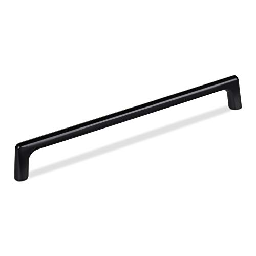 SOTECH Möbelgriff Blackline III BA 192 mm schwarz matt, Schrankgriff Länge 202 mm x Breite 11 mm x Höhe 30 mm, Schubladengriff aus Aluminium von SOTECH