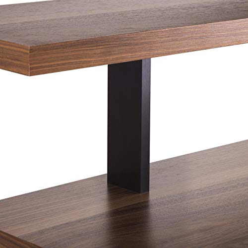 SO-TECH® Barkonsole COUNTER - Design trifft auf Funktion - Alu massiv schwarz eloxiert fein geschliffen - Höhe 178 mm gerade - Thekenfuß Tresenstütze Barstütze von SOTECH