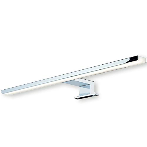 SO-TECH® LED Spiegelleuchte Anbauleuchte Leuchte AALTO Aluminium Stahl chrom poliert | Länge 500 mm | Badleuchte | neutralweiß 4000 K | IP44 geprüft | 8W | 230V von SOTECH