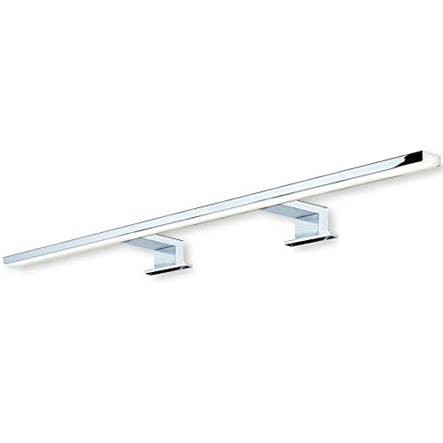 SO-TECH® LED Spiegelleuchte Anbauleuchte Leuchte AALTO Aluminium Stahl chrom poliert | Länge 800 mm | Badleuchte | neutralweiß 4000 K | IP44 geprüft | 13W | 230V von SOTECH