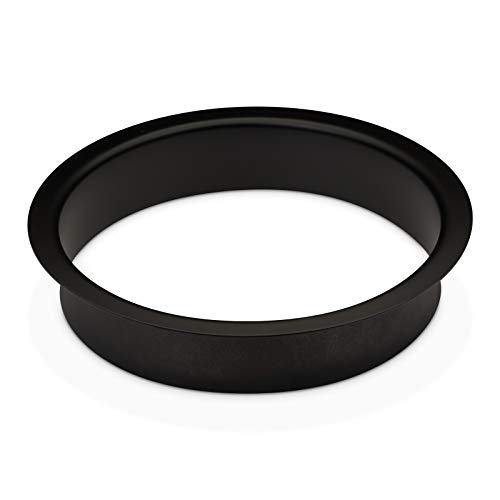 SOTECH Waschtisch Durchwurfring Edelstahl matt schwarz lackiert Ø 210 mm Höhe 41,5 mm zum Einbau in Waschtisch oder Arbeitsplatte Abfalldurchwurf-Ring von SOTECH