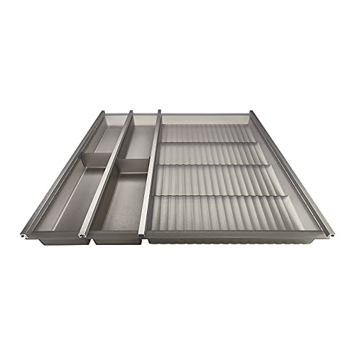 SOTECH Gewürzeinsatz Cuisio transluzent-graphitgrau für 600 mm Korpusbreite Tiefe 473 mm Besteckeinsatz für Schubladen von SOTECH