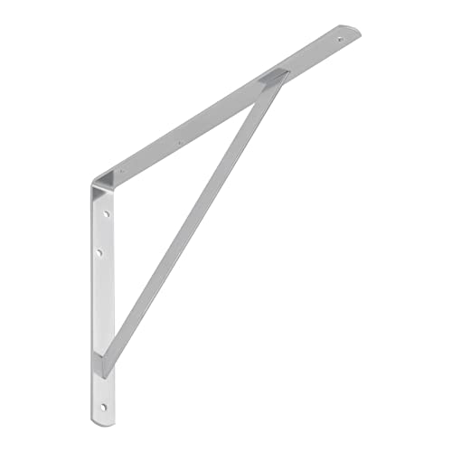 SOTECH 1 Stück Regalkonsole (400 x 275 x 30 mm, verzinkt, pulverbeschichtet) Garderobenkonsole mit Querstrebe zur Stabilisierung von SOTECH