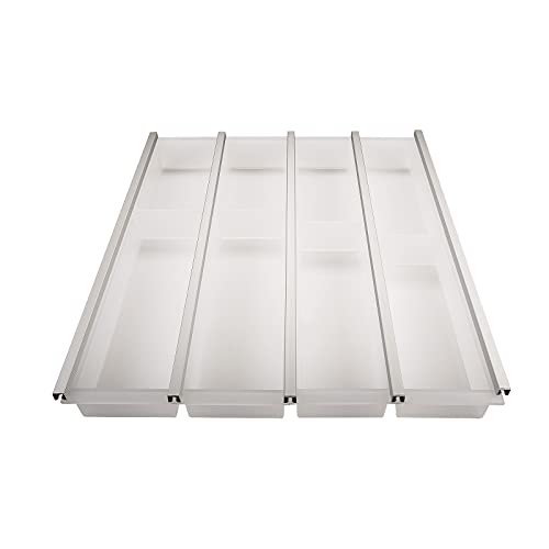 SOTECH 50er Cuisio Besteckeinsatz weiß transluzent Besteckkasten Schubladeneinsatz von SOTECH