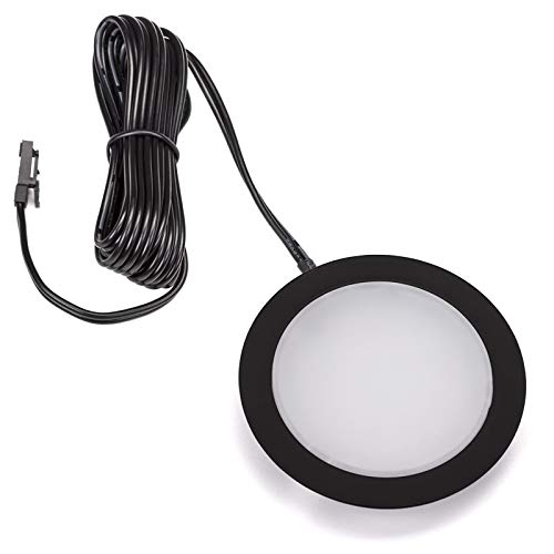 SO-TECH® LED Einbaustrahler Giulia Möbeleinbauleuchte Einbauleuchte Spot Ultraslim / 12V / 3W / neutralweiß - 4000K / 65 x 12 mm/Gehäuse schwarz von SOTECH