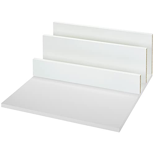 Spanplattenset Boden und Rückwand weiß passgenau für Schubladensystem JUNKER-SLIM mit einer Tiefe von 500 mm und Korpus-Außenbreite 450 mm (bei 16 mm Korpus-Seitenstärke) von SOTECH