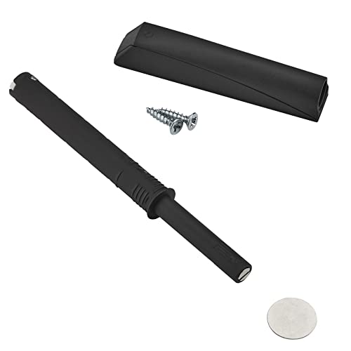 Türdämpfer K-Push Push-To-Open mit Magnetspitze (Ausstoßweg: 37 mm) anthrazit inkl. Einbauadapter für Türscharniere ohne Federn Möbeltürdämpfer für grifflose Möbelfronten von Sotech von SOTECH