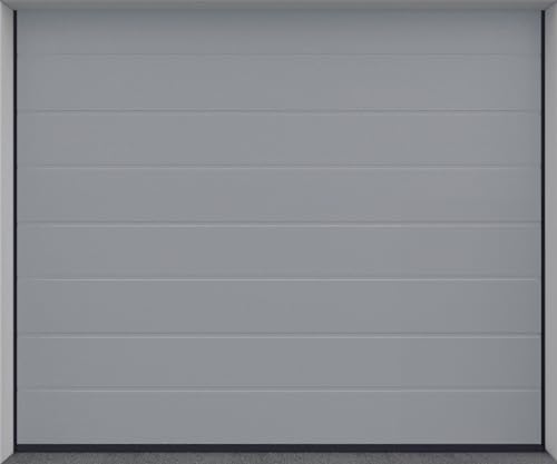 DoorHan Sektional Garagentor mit Antrieb und Handsender | zu Selbstmontage | Größen wählbar | (RAL 9006 (Silber), Breite 2500 mm x Höhe 2280 mm) von Sotra