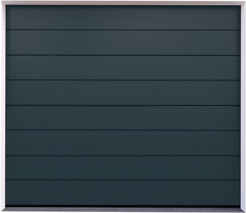 DoorHan Sektional Garagentor mit Antrieb und Handsender | zu Selbstmontage | Größen wählbar | (RAL 7016 (Anthrazitgrau), Breite 2375 mm x Höhe 2150 mm) von Sotra