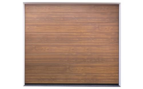 DoorHan Sektional Garagentor mit Antrieb und Handsender | zu Selbstmontage | Größen wählbar | 5 Farben (2500 x 2150, Golden Oak) von Sotra