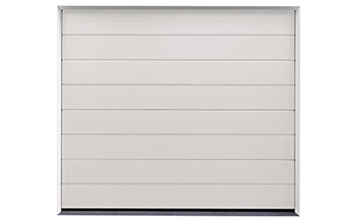 DoorHan Sektional Garagentor mit Stecker | zu Selbstmontage | Größen wählbar | 4 Farben (2750 x 2150 RAL 9010 Reinweiß) von Sotra