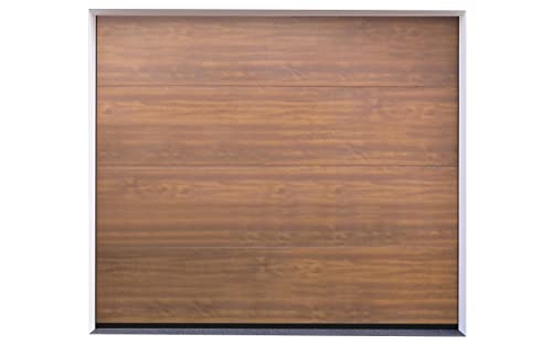 Doorhan Sektional Garagentor mit Antrieb | GLATT + W-LINE | zu Selbstmontage | (Breite 2500 x Höhe 2150, Braun) von Sotra