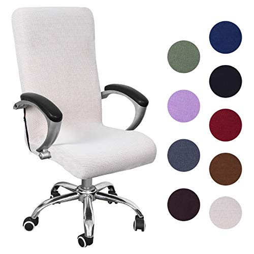 Souarts Bezug für Bürostuhl Bürostuhl-Bezug Abnehmbare Elastische Universal Stretch Stuhlhussen Stuhlbezug Computer Stuhl Schreibtischstuhl Drehstuhl Office Chair Abdeckungen Hussen von Souarts