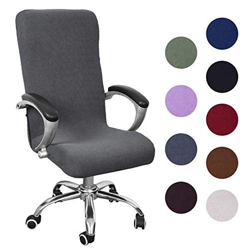 Souarts Bezug für Bürostuhl Bürostuhl-Bezug Abnehmbare Elastische Universal Stretch Stuhlhussen Stuhlbezug Computer Stuhl Schreibtischstuhl Drehstuhl Office Chair Abdeckungen Hussen von Souarts