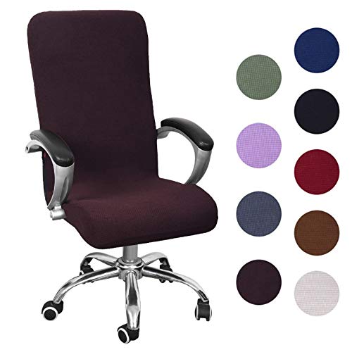 Souarts Bezug für Bürostuhl Bürostuhl-Bezug Abnehmbare Elastische Universal Stretch Stuhlhussen Stuhlbezug Computer Stuhl Schreibtischstuhl Drehstuhl Office Chair Abdeckungen Hussen von Souarts