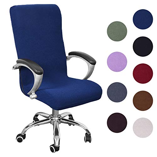 Souarts Bezug für Bürostuhl Bürostuhl-Bezug Abnehmbare Elastische Universal Stretch Stuhlhussen Stuhlbezug Computer Stuhl Schreibtischstuhl Drehstuhl Office Chair Abdeckungen Hussen von Souarts