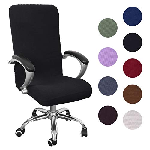 Souarts Bezug für Bürostuhl Bürostuhl-Bezug Abnehmbare Elastische Universal Stretch Stuhlhussen Stuhlbezug Computer Stuhl Schreibtischstuhl Drehstuhl Office Chair Abdeckungen Hussen von Souarts