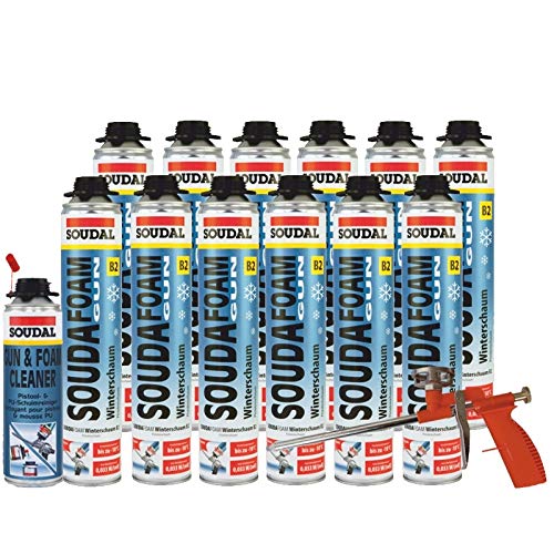 12x Soudafoam B2 Winterschaum 750ml + Schaumpistole Compact inkl. Reiniger 12x Soudafoam B2 Winterschaum 750ml + Schaumpistole Compact inkl. Reiniger von Soudal