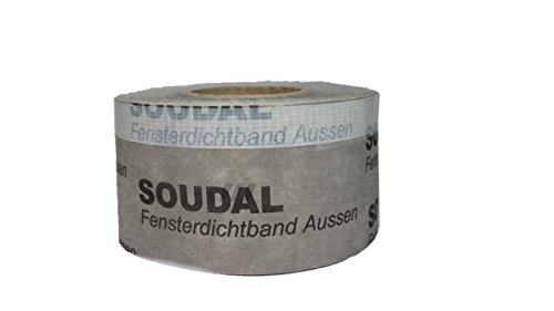 Fensterdichtband aussen 25m Rolle 75mm Anschlussband Fenster abdichten von Soudal