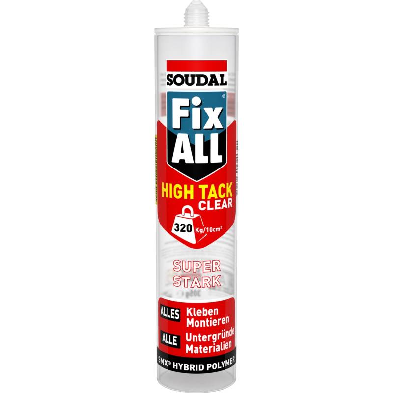 Fix All High Tack Clear Kraftkleber 305 g von Soudal