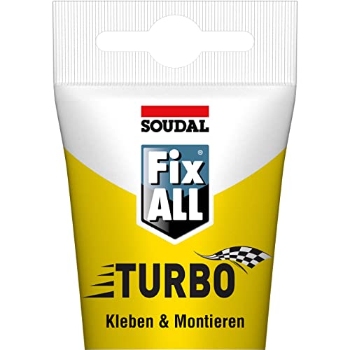 Fix All Turbo 125ml Tube Klebstoff PERFEKT FÜR ALLE SCHNELLEN VERBINDUNGEN von Soudal
