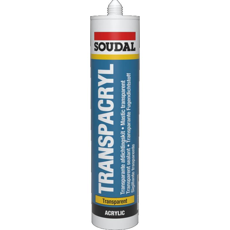 SOUDAL TRANSPACRYL Acryl überstreichbarer Fugendichtstoff 310ml Kartusche transparent von Soudal N.V.