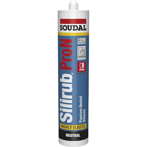 Silikon SILIRUB PRO N Premium Siliconedichtstoff Kartusche 310ml weiÃŸ von Soudal