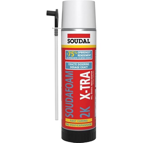 Soudafoam 2K X-tra Hochleistungs 2-Komponenten Polyurethanschaum Soudal Spray 400ml von Soudal