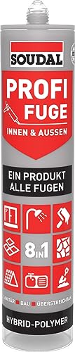 Soudal 138084 Profi 8-in-1 Fugen- und Klebdichtstoff, Dunkelgrau, 280 ml Soudal 138084 Profi 8-in-1 Fugen- und Klebdichtstoff, Dunkelgrau, 280 ml von Soudal