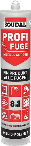 Soudal 138085 Profi 8-in-1 Fugen- und Klebdichtstoff, Hellgrau, 280 ml Soudal 138085 Profi 8-in-1 Fugen- und Klebdichtstoff, Hellgrau, 280 ml von Soudal