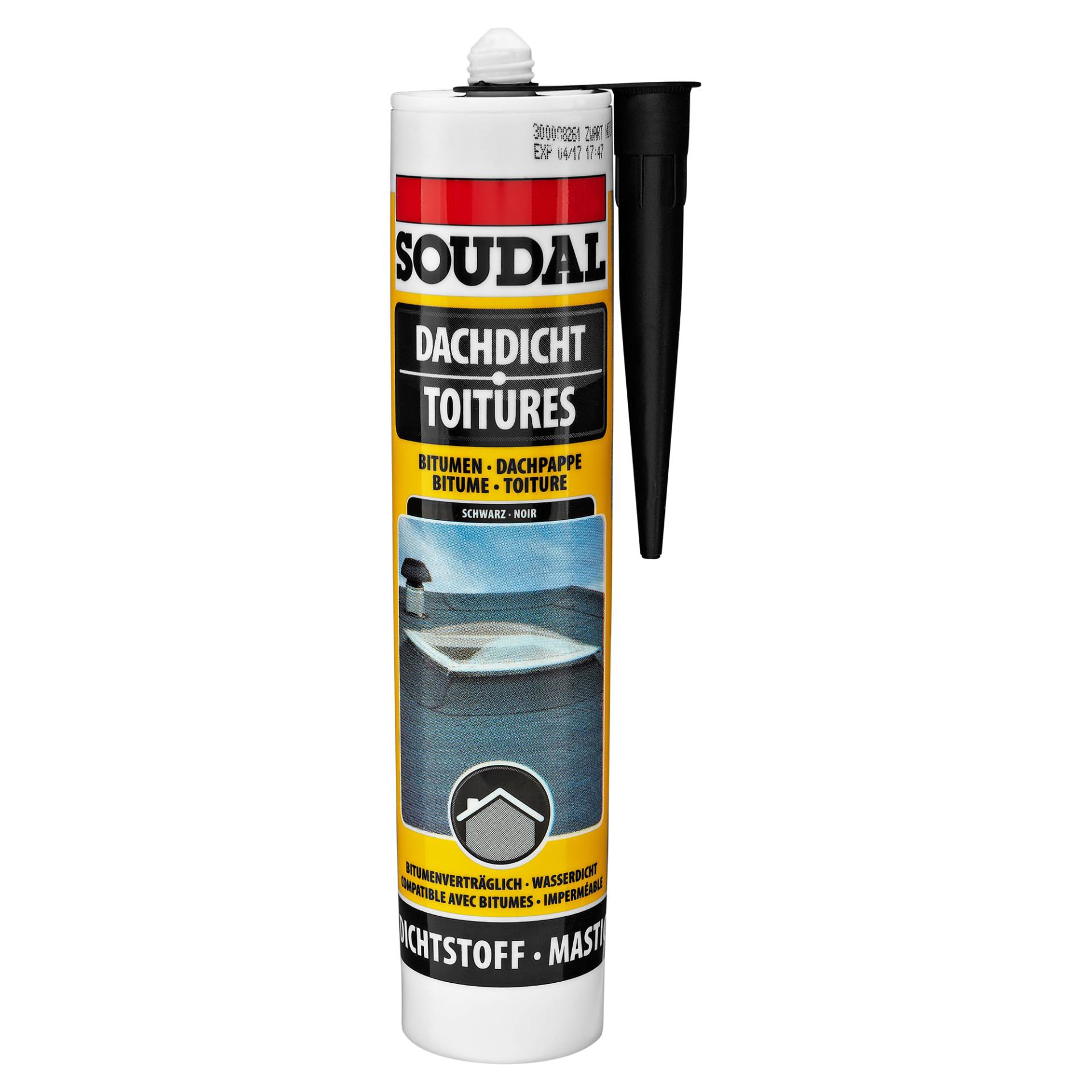 Soudal Bitumendichtstoff "Dachdicht" schwarz 300 ml Soudal Bitumendichtstoff "Dachdicht" schwarz 300 ml von Soudal