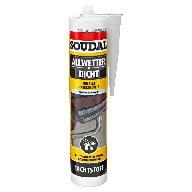 Soudal Dichtstoff "Allwetterdicht" transparent 300 ml von Soudal