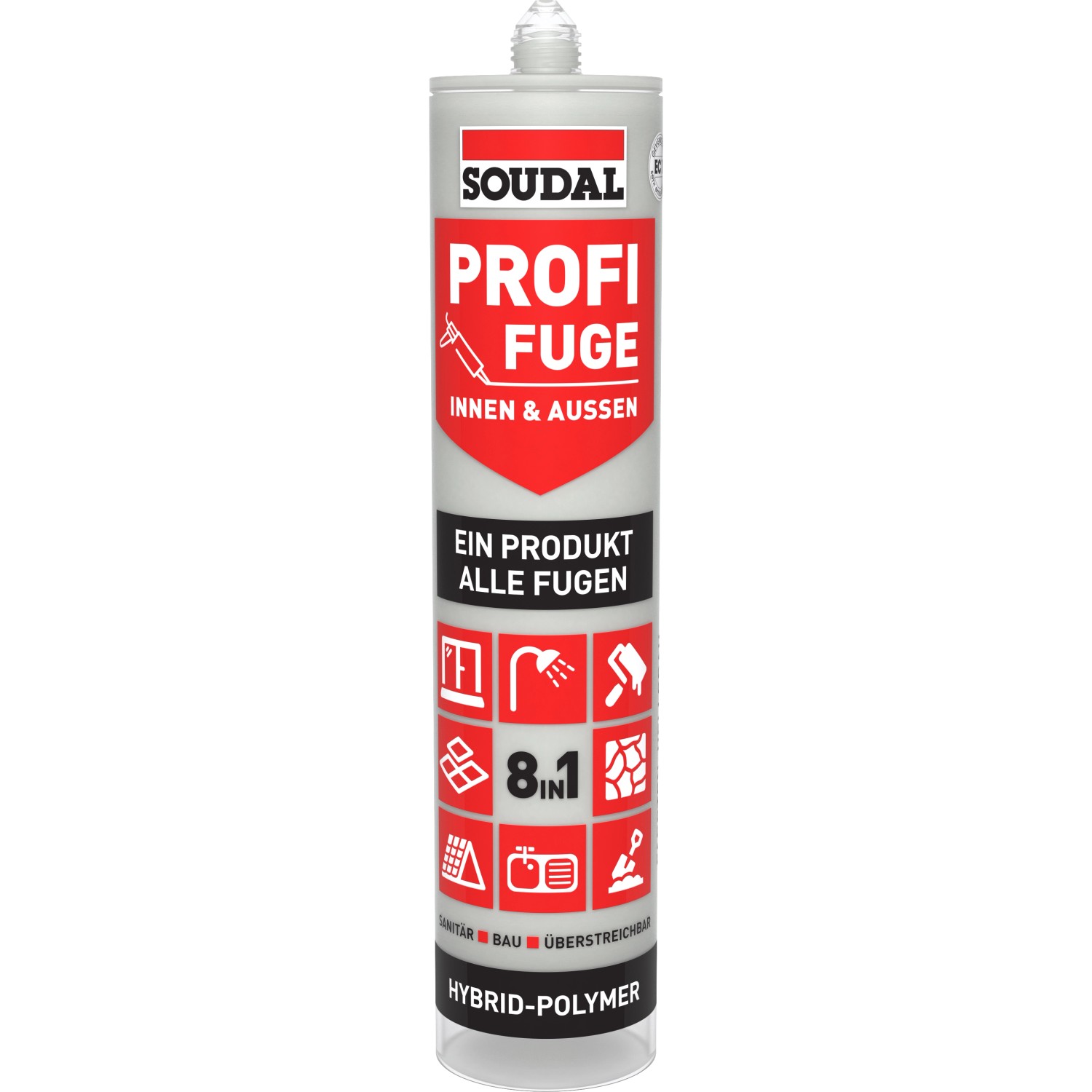 Soudal Dichtstoff Profi-Fuge 8-in-1 Hellgrau 280 ml von Soudal