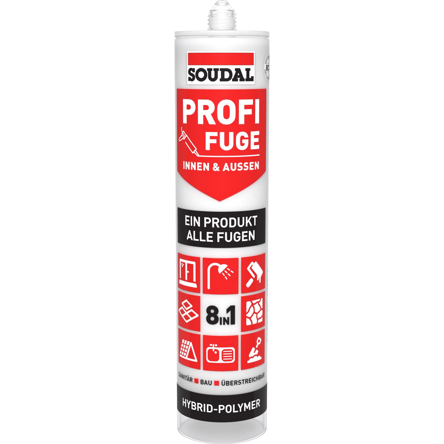 Soudal Dichtstoff Profi-Fuge 8-in-1 Weiß 280 ml von Soudal