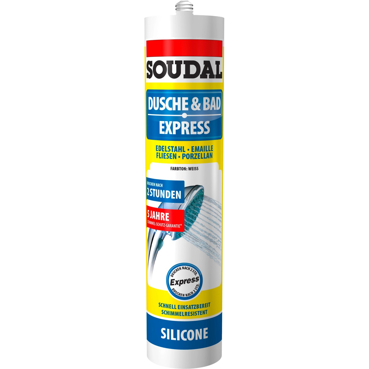 Soudal Dusche & Bad Express Silikon Weiß 300 ml von Soudal