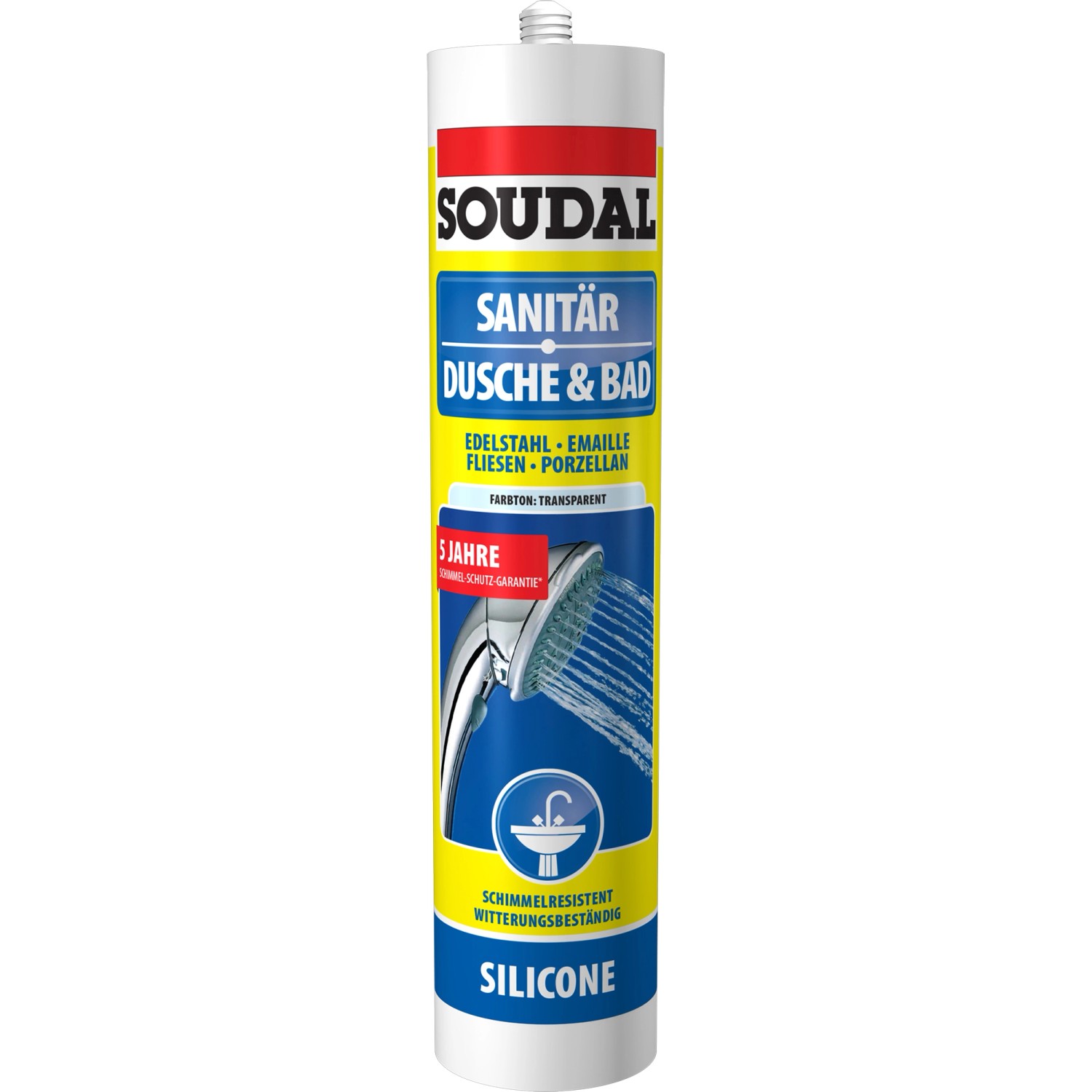 Soudal Dusche & Bad Silikon Grau 300 ml von Soudal