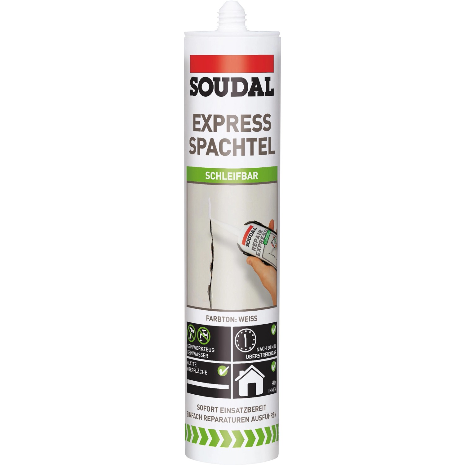 Soudal Express Spachtel Weiß 300 ml von Soudal