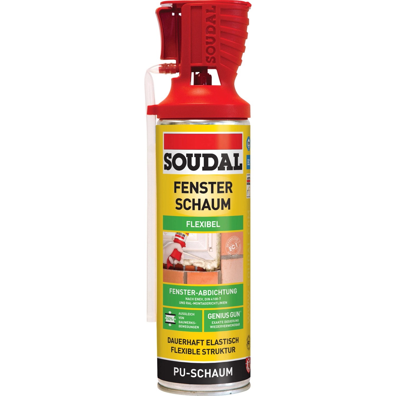 Soudal Fensterschaum B2 Genius Gun 500 ml von Soudal