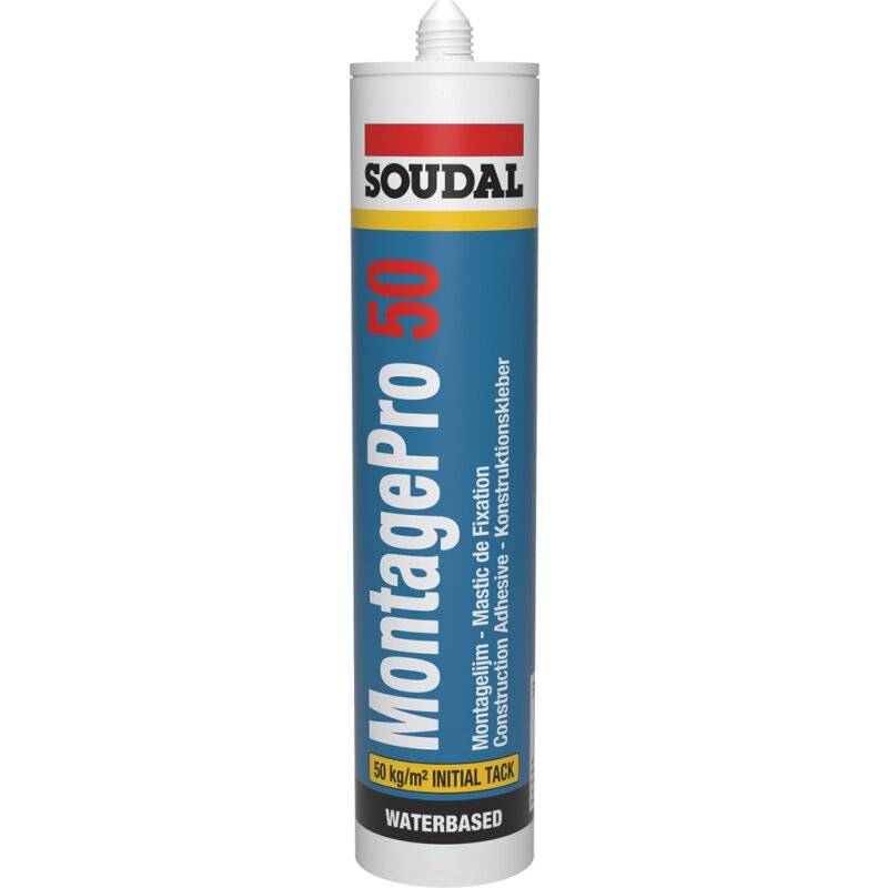 Soudal MontagePro 50 Montagekleber Baukleber Konstruktionsklebstoff 400g von Soudal N.V.