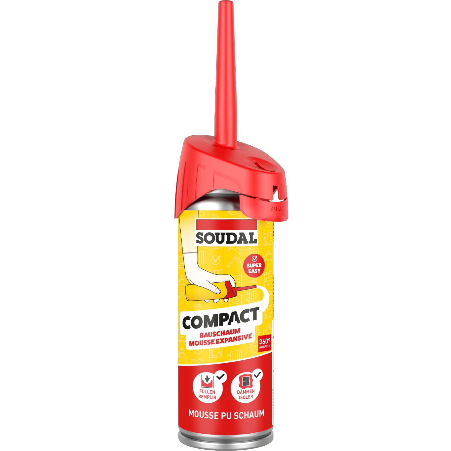 Soudal PU-Bauschaum Mini 150 ml Soudal PU-Bauschaum Mini 150 ml von Soudal