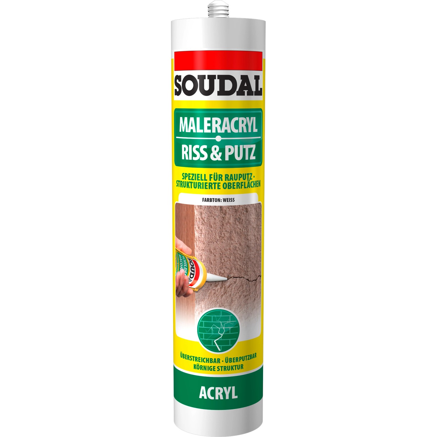 Soudal Riss & Putz Acryl Weiß 300 ml von Soudal