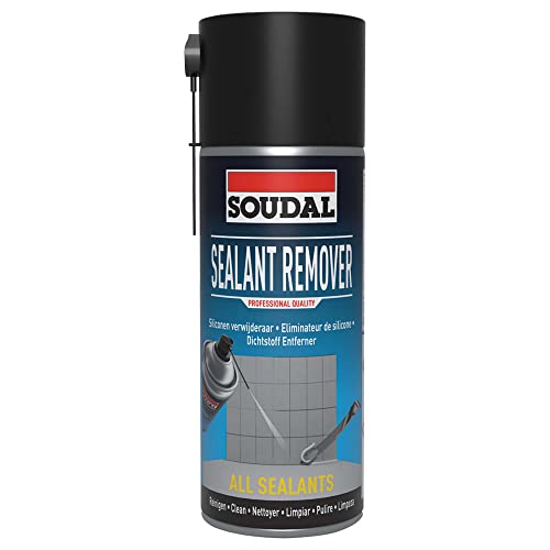 Soudal Sealant Remover, 400ml, Dose, Gebrauchsfertiges Spray zum Entfernen von ausgehärtetem Silikon und Hybrid Polymeren von Soudal