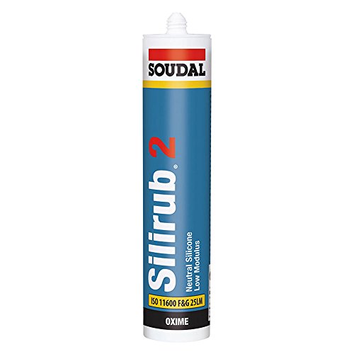 Soudal Silirub 2 Neutralsilikon 300-ml, zementgrau (Inh.15 Stück) von Soudal