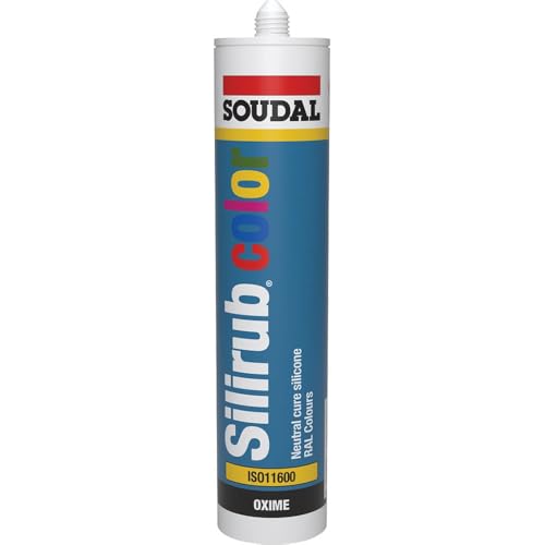 Soudal Silirub Color, Silikon, 300ml, Kartusche, RAL 6009 tannengrün von Soudal