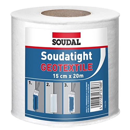 Soudal Soudatextile Soudatight Geotextile weiss | Vlies Membran | Abdeckvlies | 15cm x 20m von Soudal