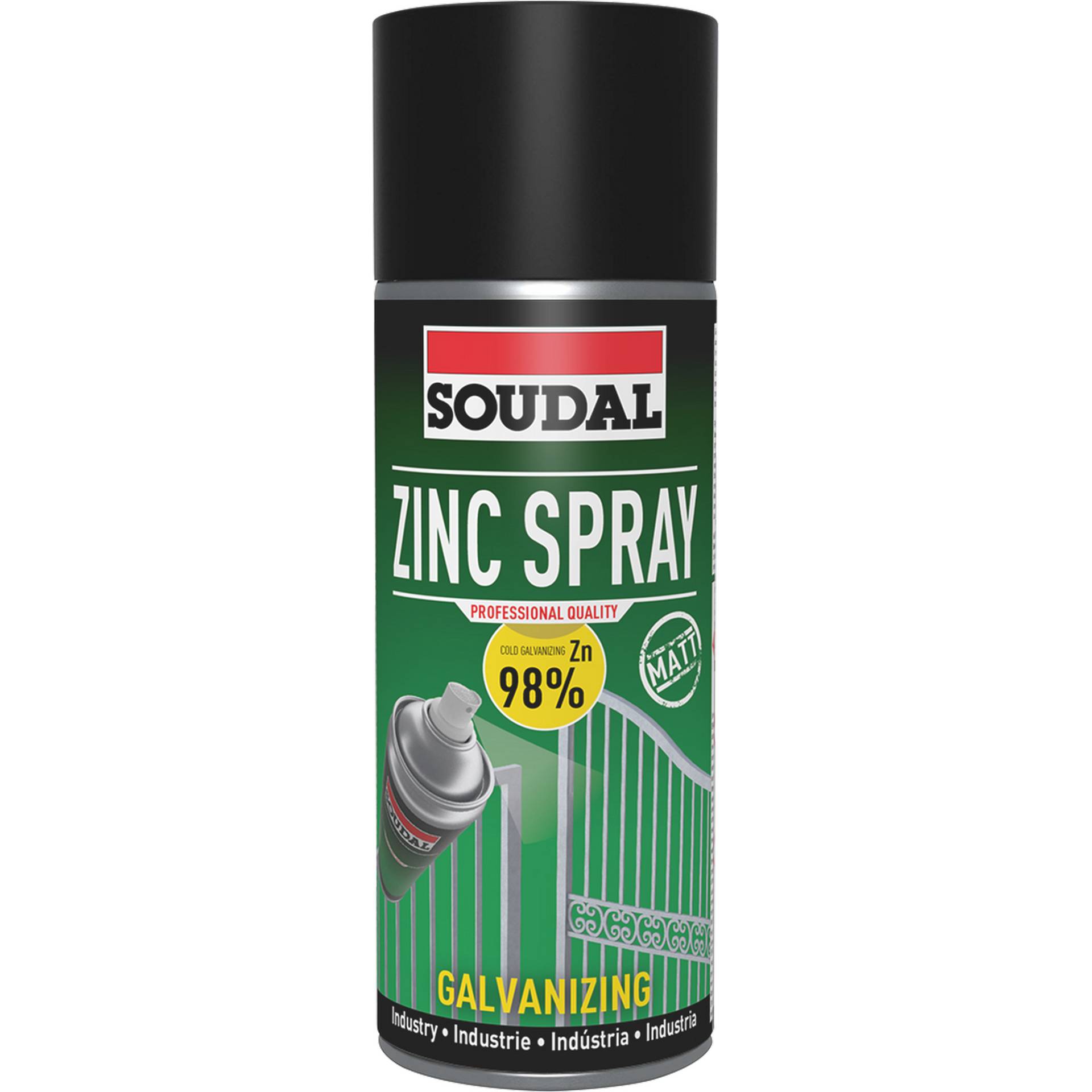Soudal Zink Spray zum Kaltgalvanisieren matt 400 ml Soudal Zink Spray zum Kaltgalvanisieren matt 400 ml von Soudal