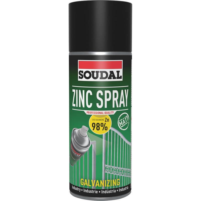 Soudal Zink Spray zum Kaltgalvanisieren matt 400 ml von Soudal