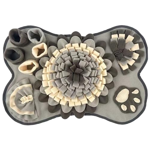 Snuffle Matte für Hund 25x17 Zoll großer waschbarer Hund Snuffle Master mit BB Squeaker Nicht-Schlupf-Schnüffeln Fütterungsmatte Lustige Gehirnspiele für kleine mittelgroße Hunde grau, Meister für Hu Snuffle Matte für Hund 25x17 Zoll großer waschbarer Hund Snuffle Master mit BB Squeaker Nicht-Schlupf-Schnüffeln Fütterungsmatte Lustige Gehirnspiele für kleine mittelgroße Hunde grau, Meister für Hu von SouiWuzi