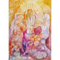 Feier Sisterhood Künstler Signierter Fine Art Papierdruck von SoulBirdArt