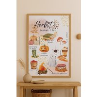 Print Druck Poster Herbst „Herbst Bucket List" | Autumn Deko Print Druck Poster Herbst „Herbst Bucket List" | Autumn Deko von SoulShinePlanner